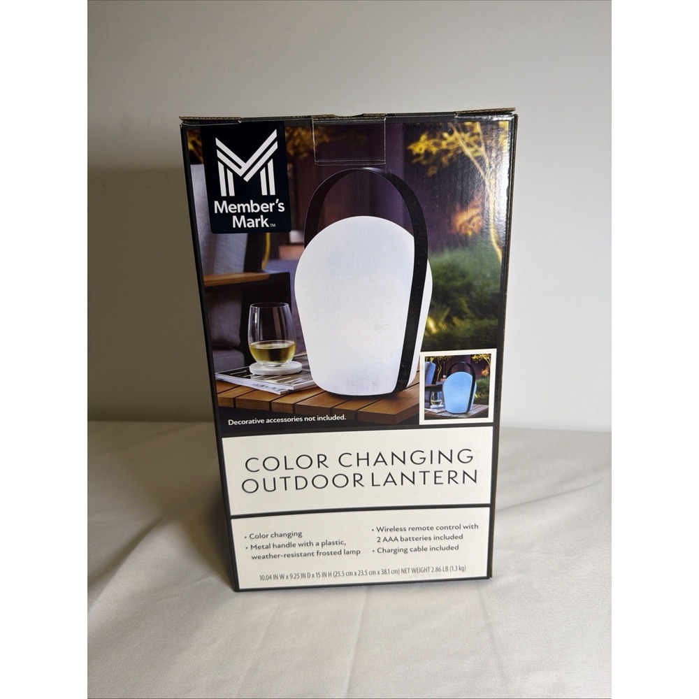Member's Mark Color Changing Outdoor Lantern - Portable, Waterproof, Lightweight - Picture 9 of 16